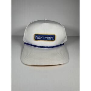 Hari‎ Mari "The OG Hat" White Snapback Cap Blue Rope & Yellow Underbrim Unisex